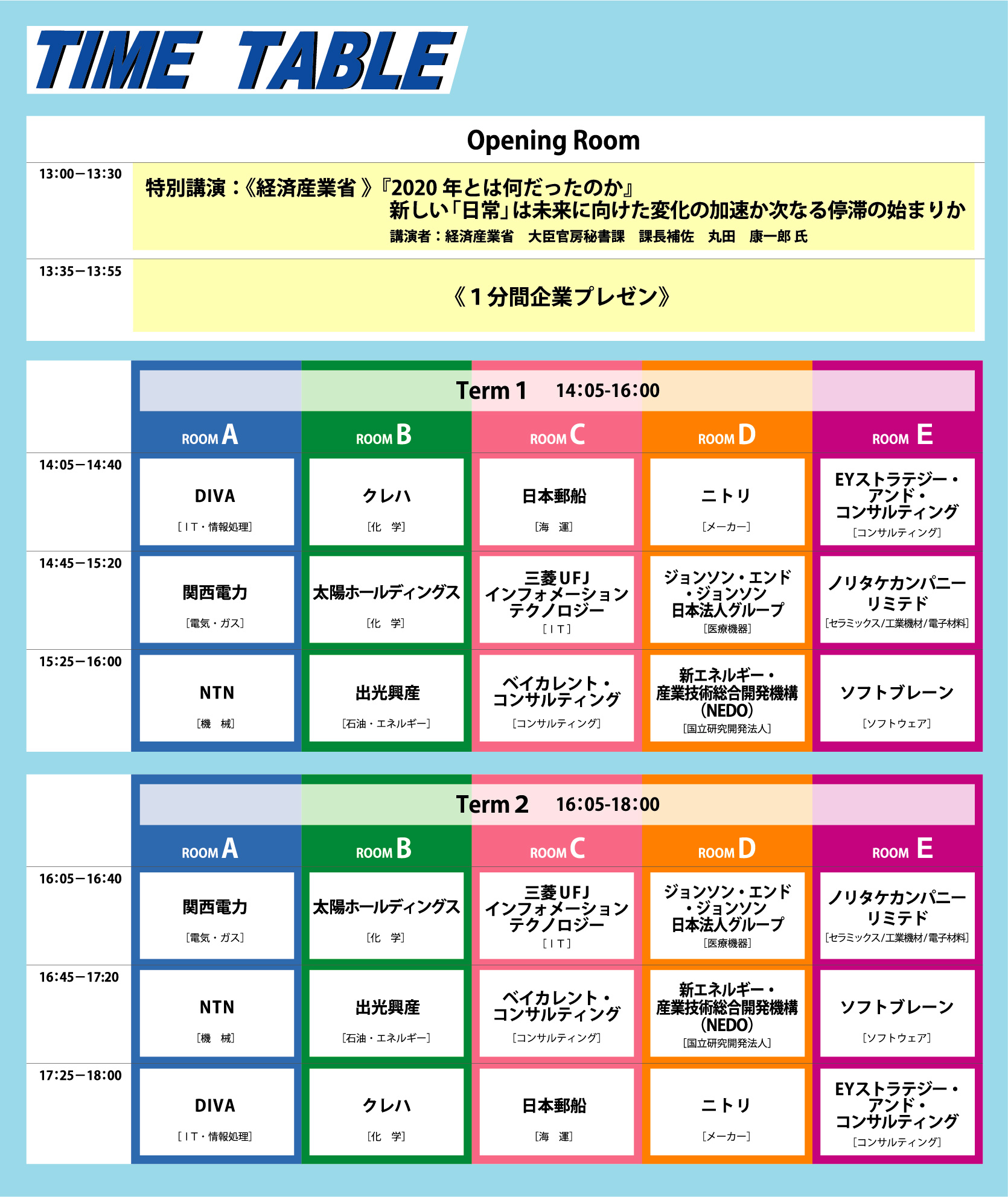 タイムテーブル