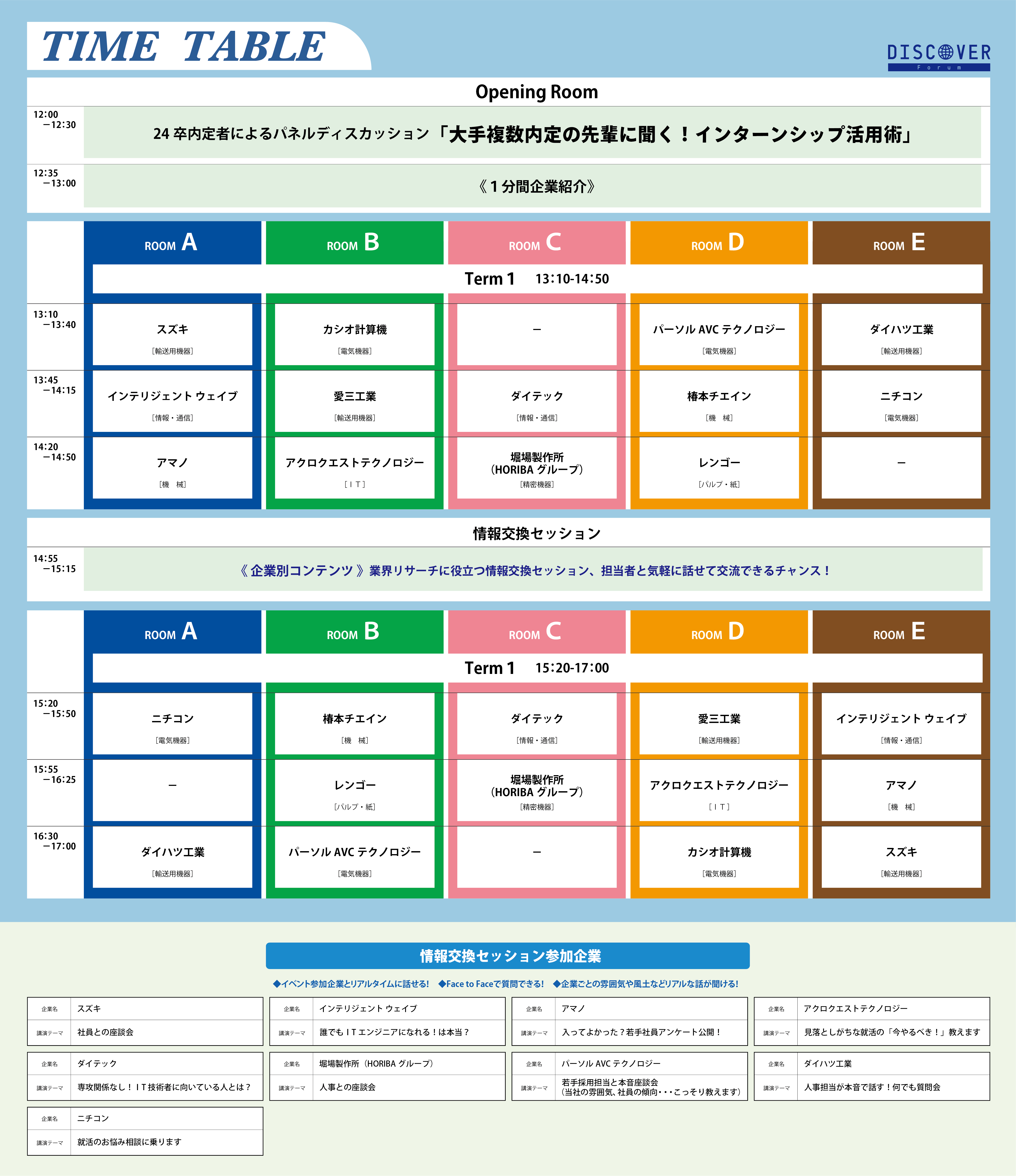 タイムテーブル